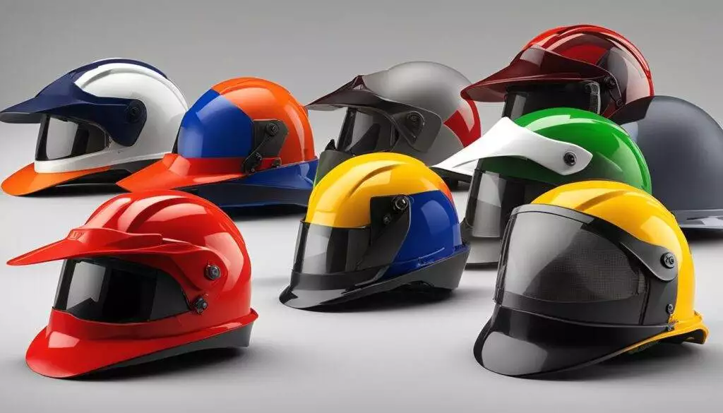 safety helmet msa blue