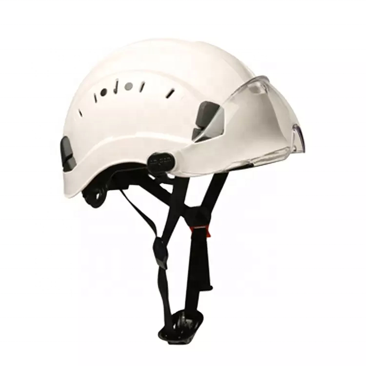 safety helmet with built in visor
